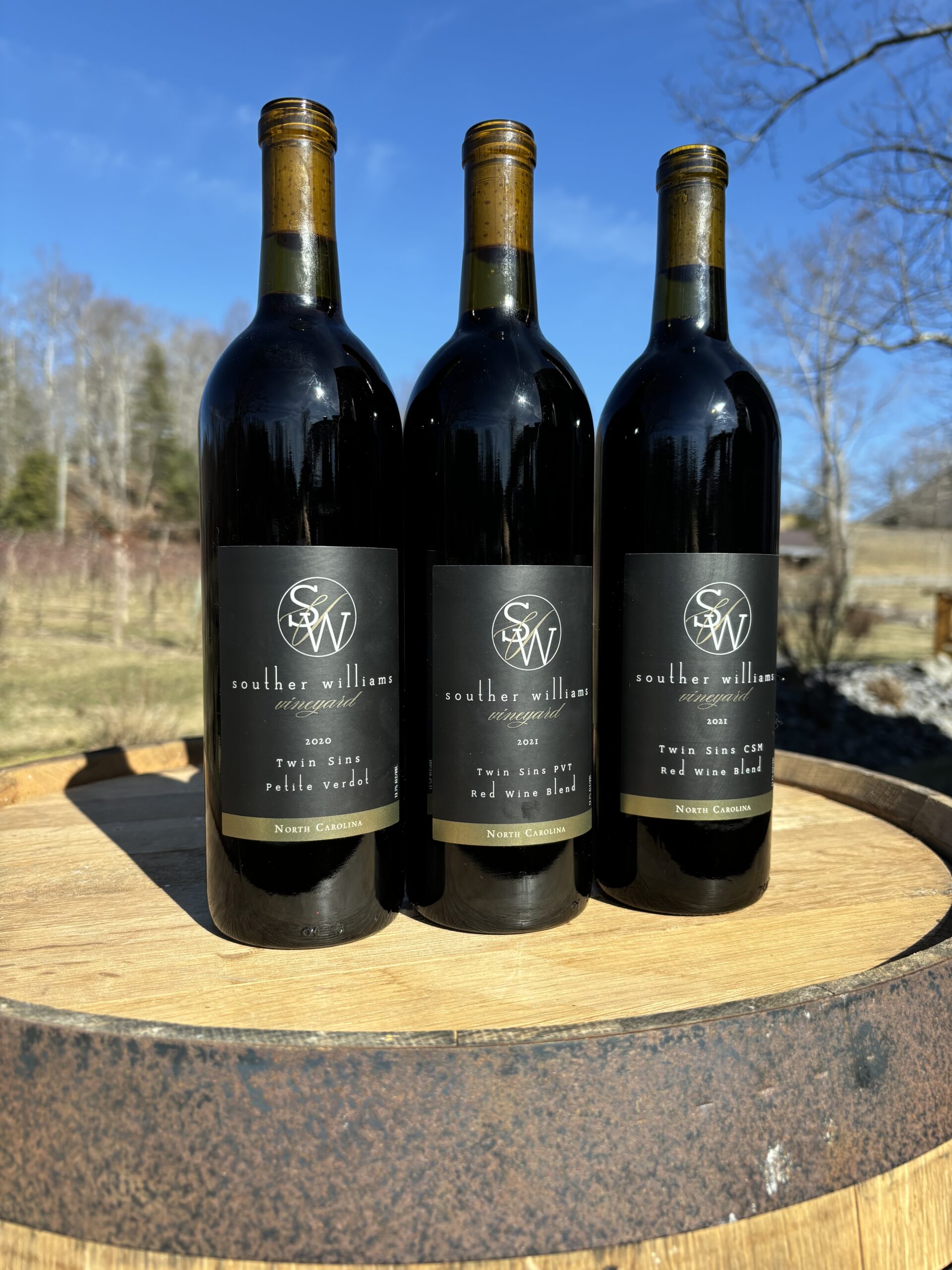 Bourbon Barrel Red Wines at Souther Williams Vineyard